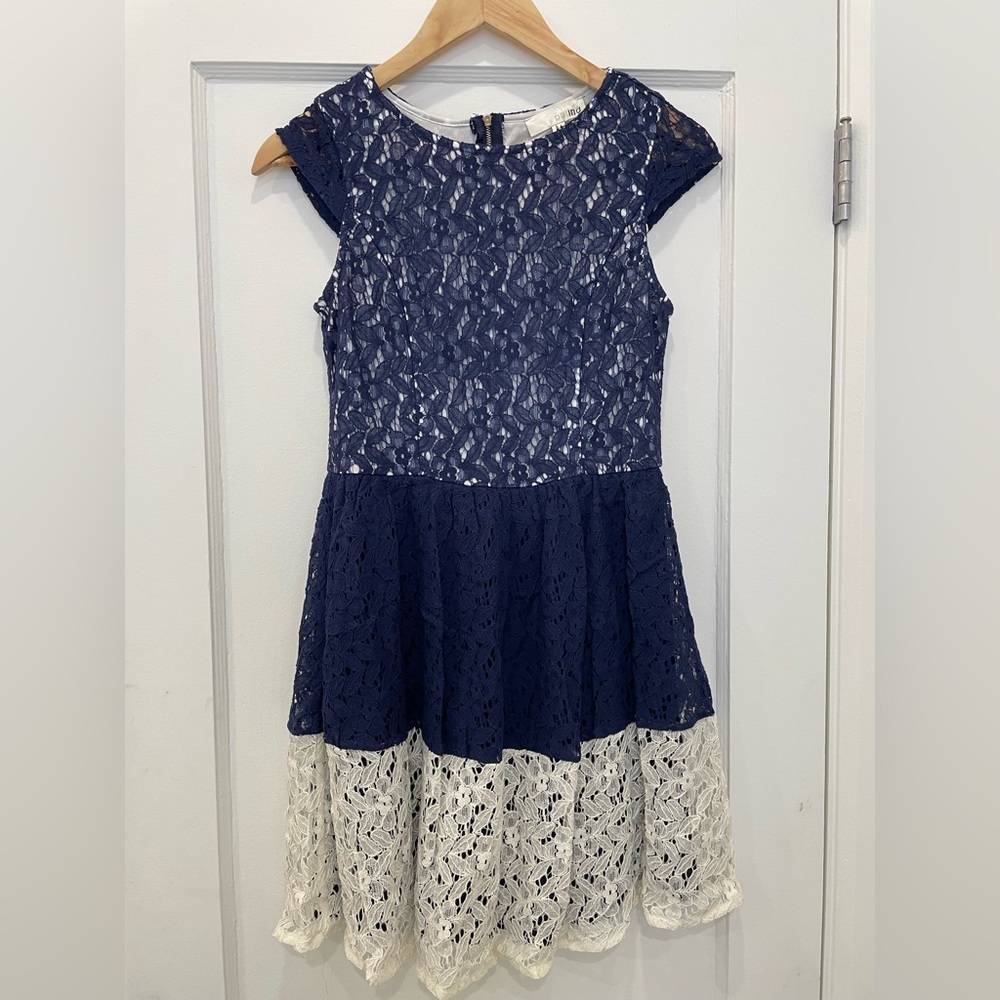 Blue and White Summer Dress